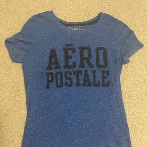 Blue Aeropostale Juniors Tee Size Small
